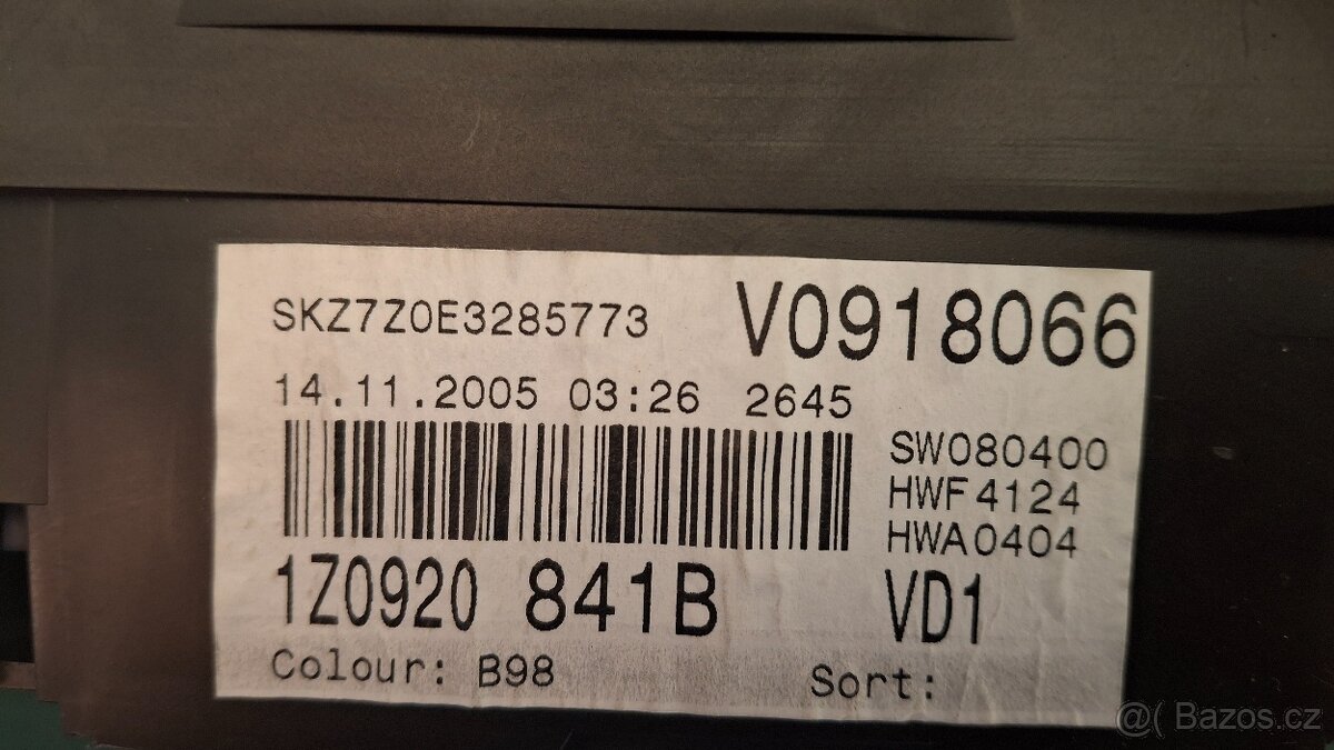 Škoda Octavia 2 - VDO benzín budíky MAXIDOT + PIN - 2