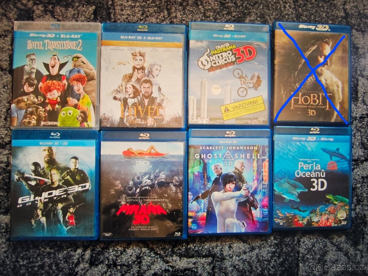 Bluray DVD filmy plus 3D - 2