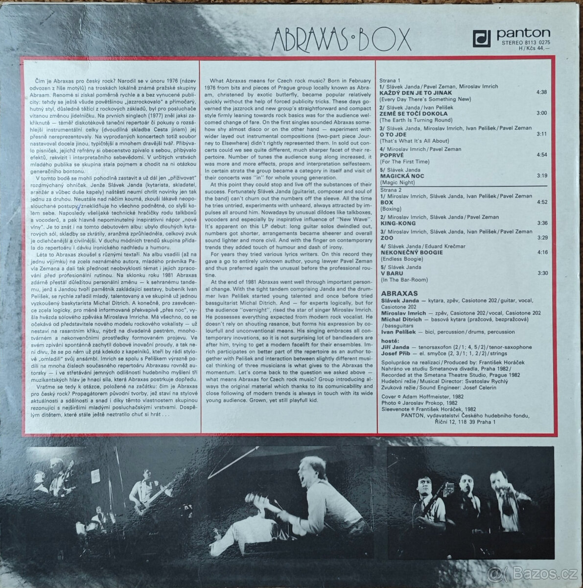 LP: ABRAXAS – BOX (1982) - 2