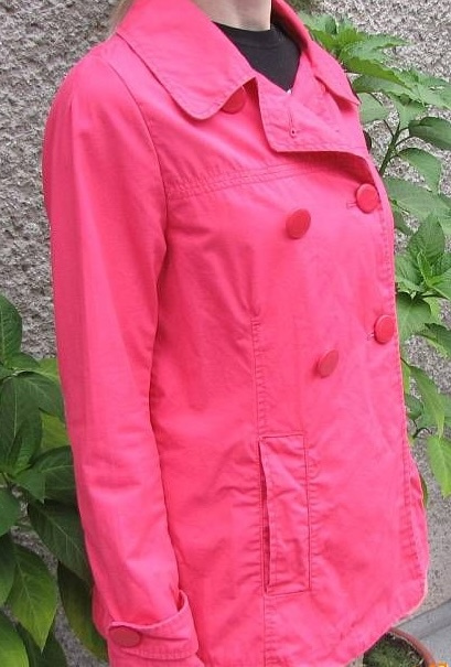 Značkový růžový jarní trenčkot PEPE JEANS (40/L), PC 3900 Kč - 2