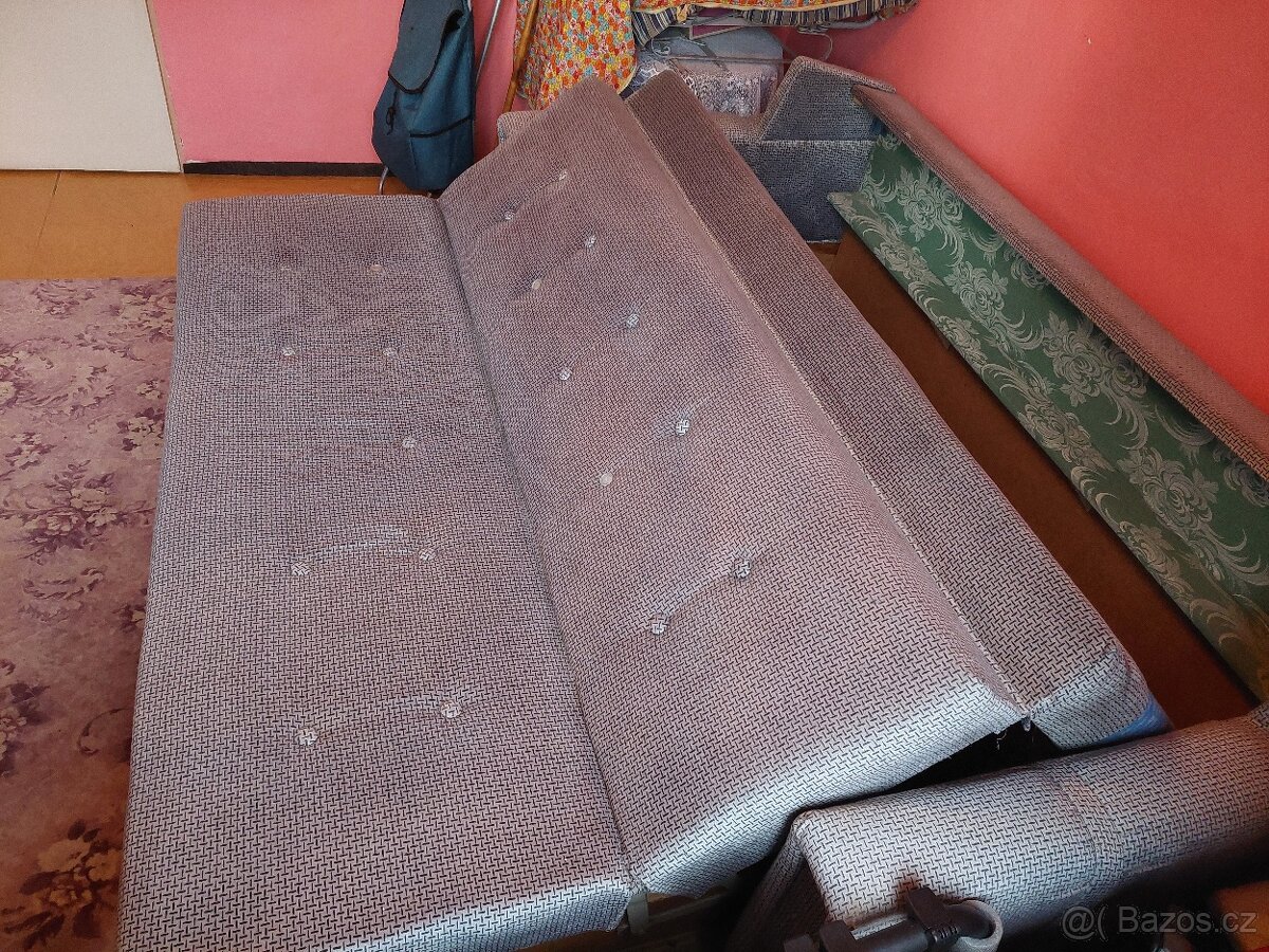 Rozkládací sedací souprava s úložným prostorem - 2