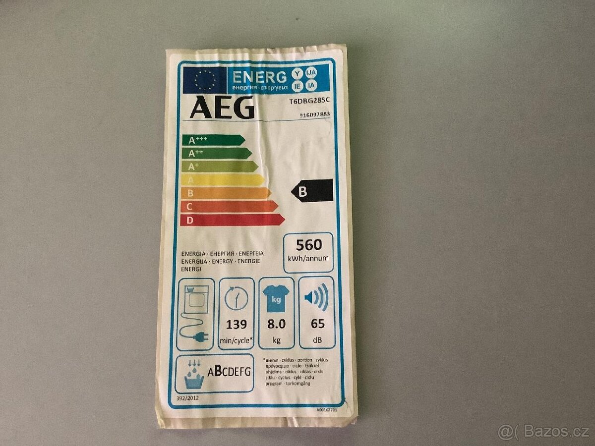 Rezervace Sušička prádla AEG - 2