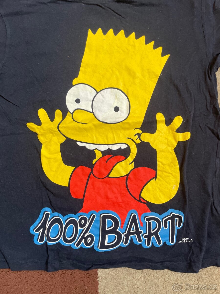 Tmavě modré The Simpsons tričko 158/164 - 2