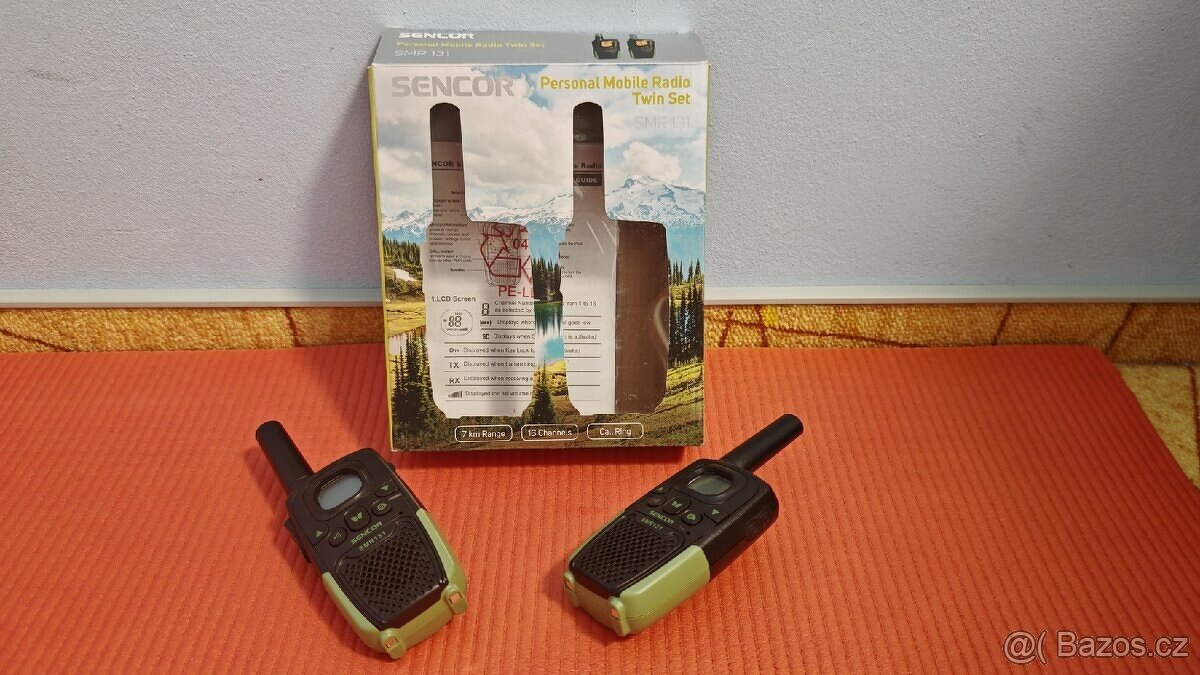 Vysílačky Sencor, rozbalené - 2