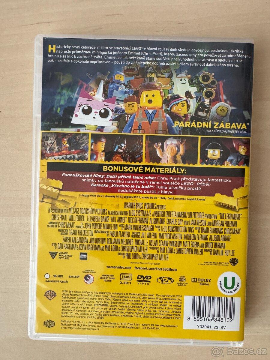 DVD - film Lego příběh - 2