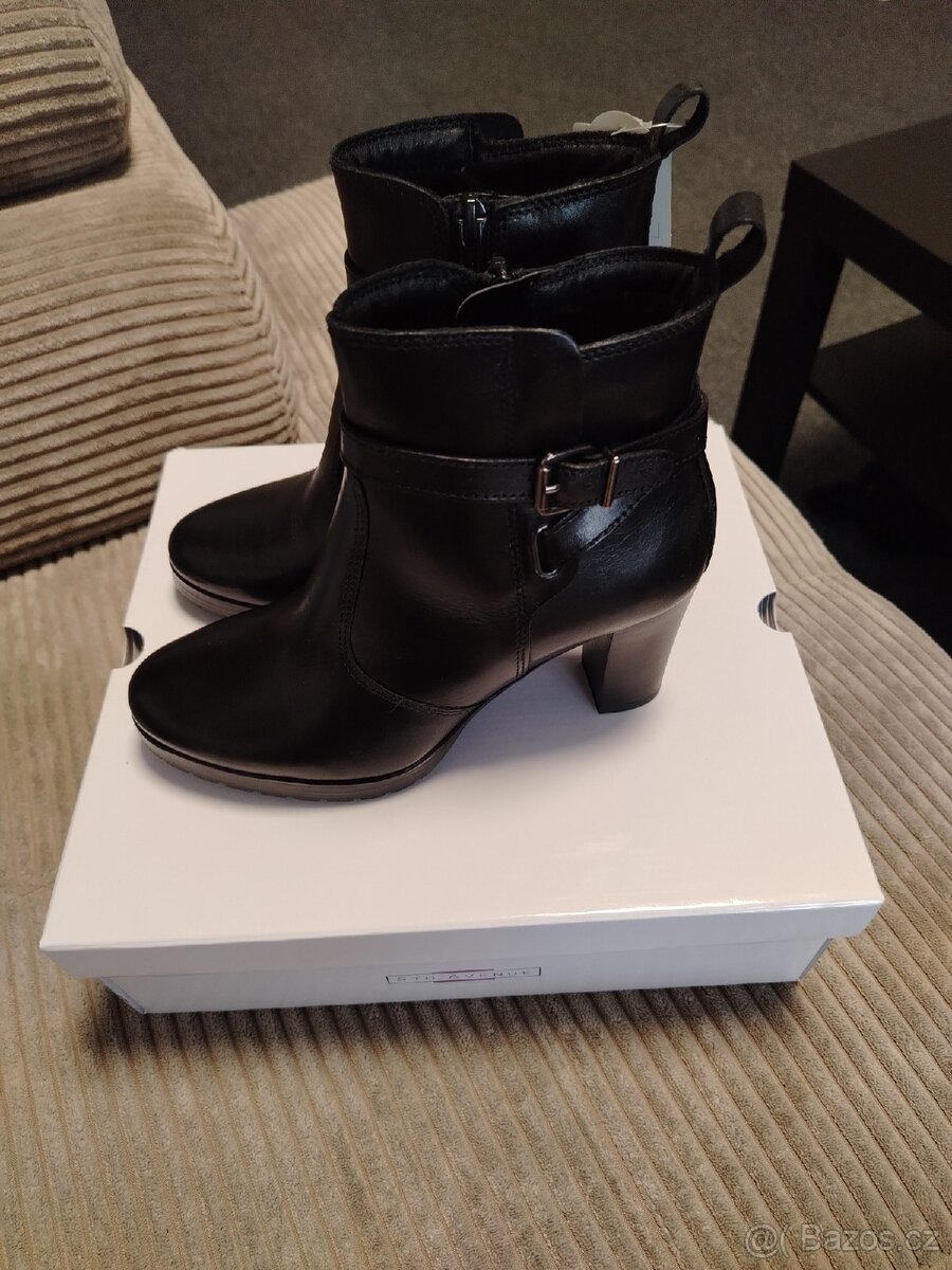 Kotníkové kožené kozačky - 2