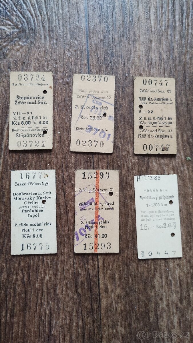 Kleště a jízdenky ČSD - 2