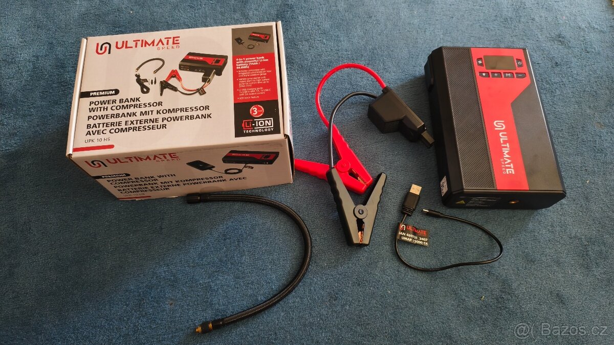 Startovací zdroj s kompresorem, powerbanka - 2
