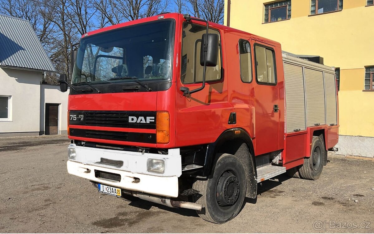 Prodáme hasičský vůz Daf 75.270 ATI 4x4 - 2