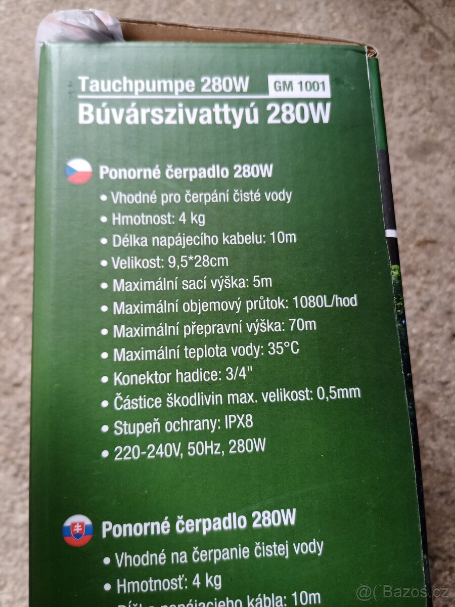 Prodám ponorné čerpadlo nepoužité - 2