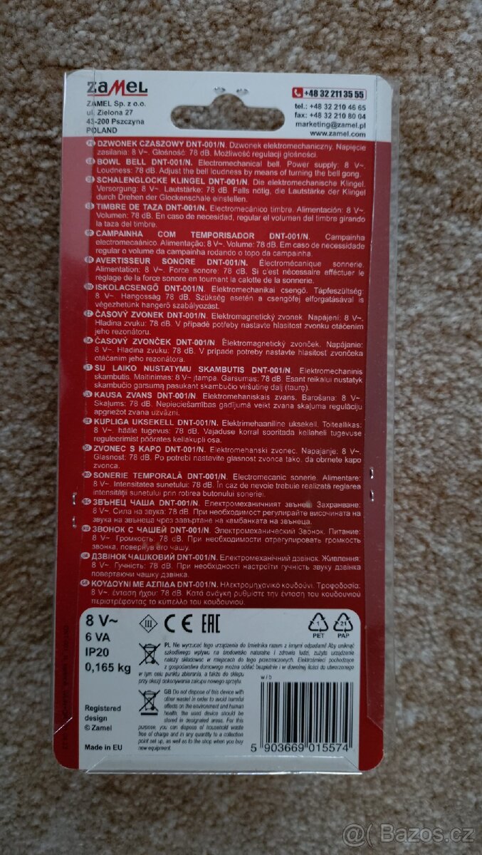 Zvonek 8V - 2