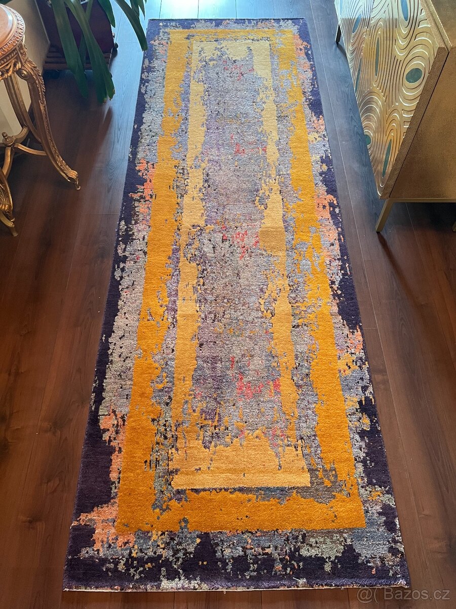 Moderní běhoun, velmi pěkný jako nový š100 x d300 - 2