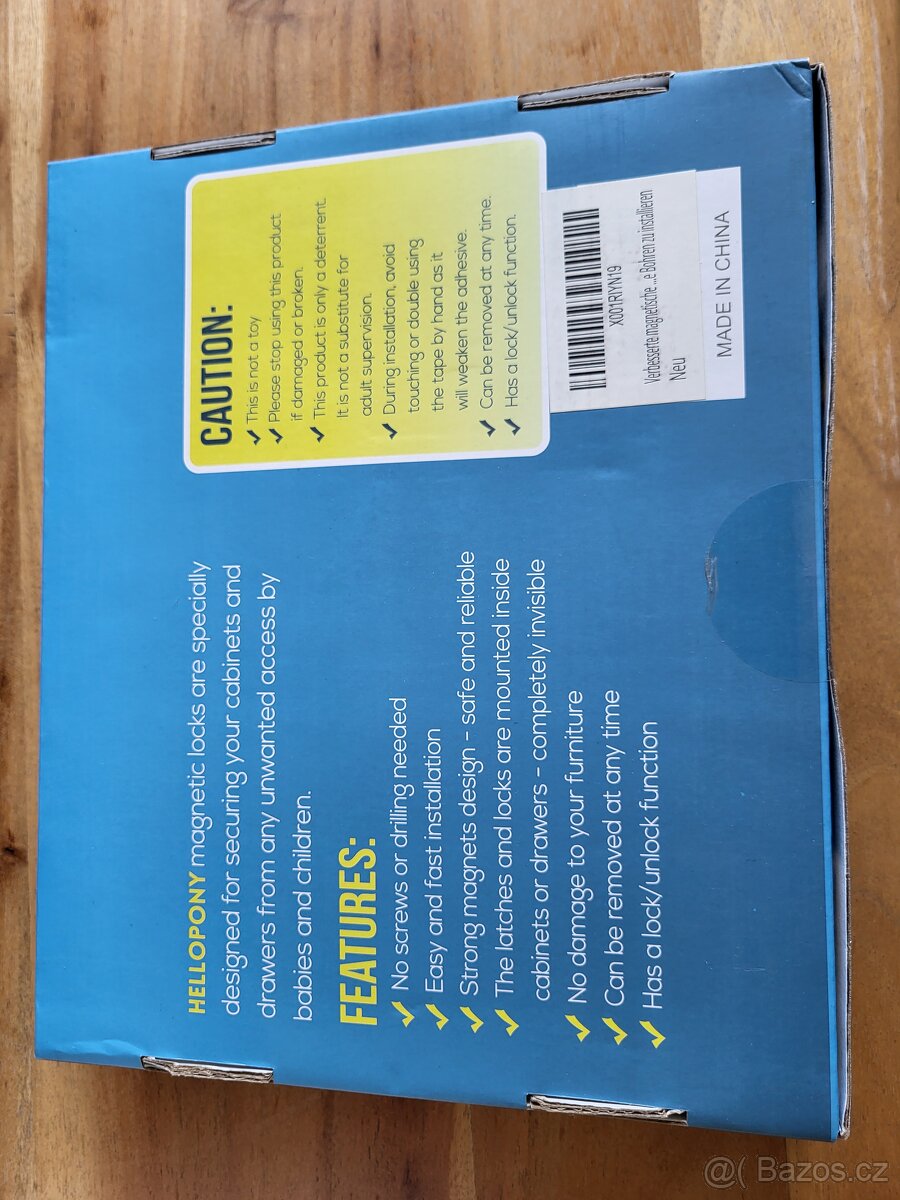 Zámek skříňky, magnetický mechanismus, dětská pojistka - 2