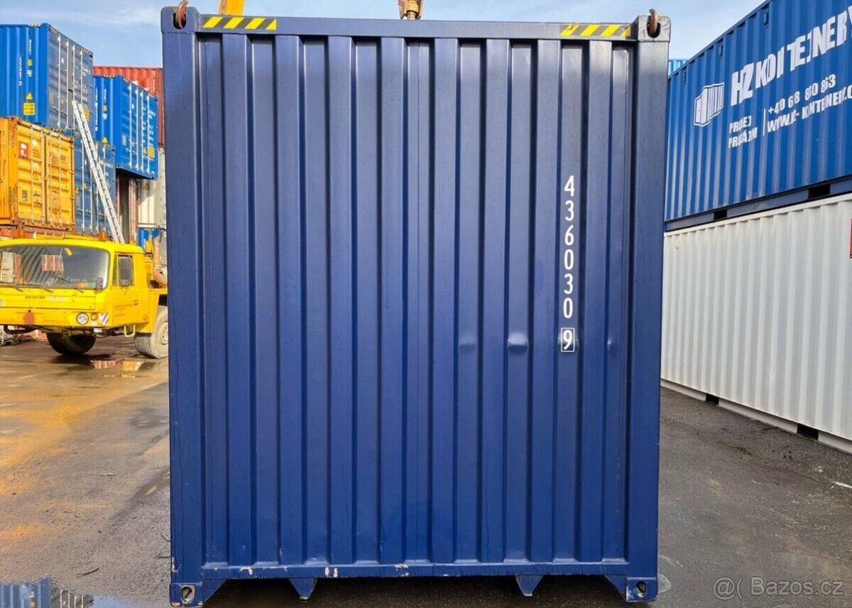 Lodní kontejner modrý 40HC DODÁNÍ ZDARMA - 2