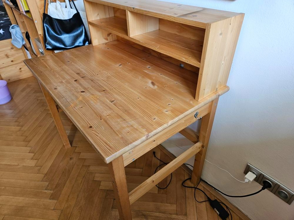 2x masivní psací stůl Mário 100 cm - 2