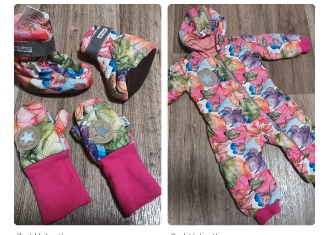 Kombinéza a doplňky Little angel Outlast vel. 86/92 - 2