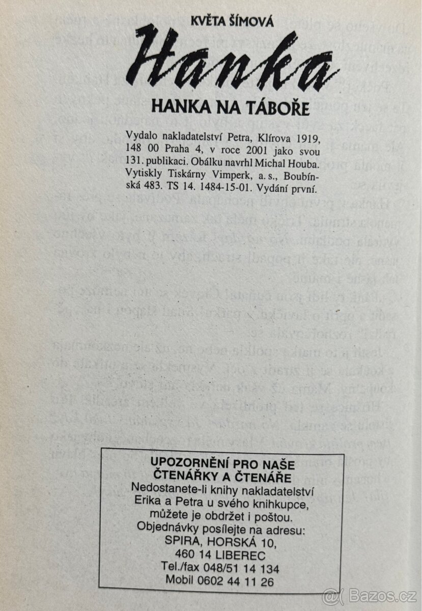 Hanka - Hanka na táboře (Květa Šímová) - 2