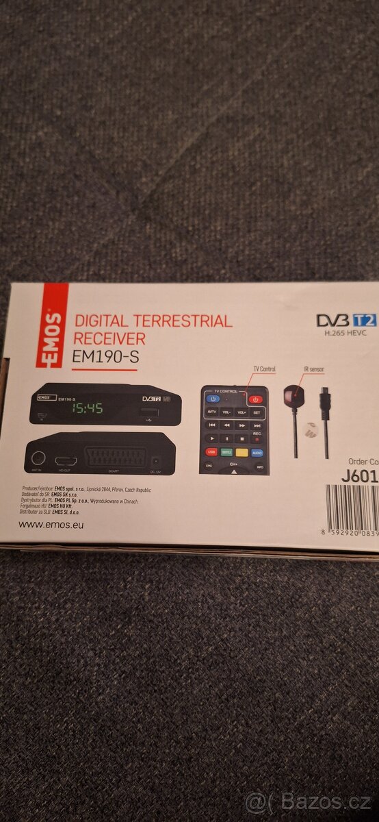 Set-top box DVB T2 Emos EM190 - 2