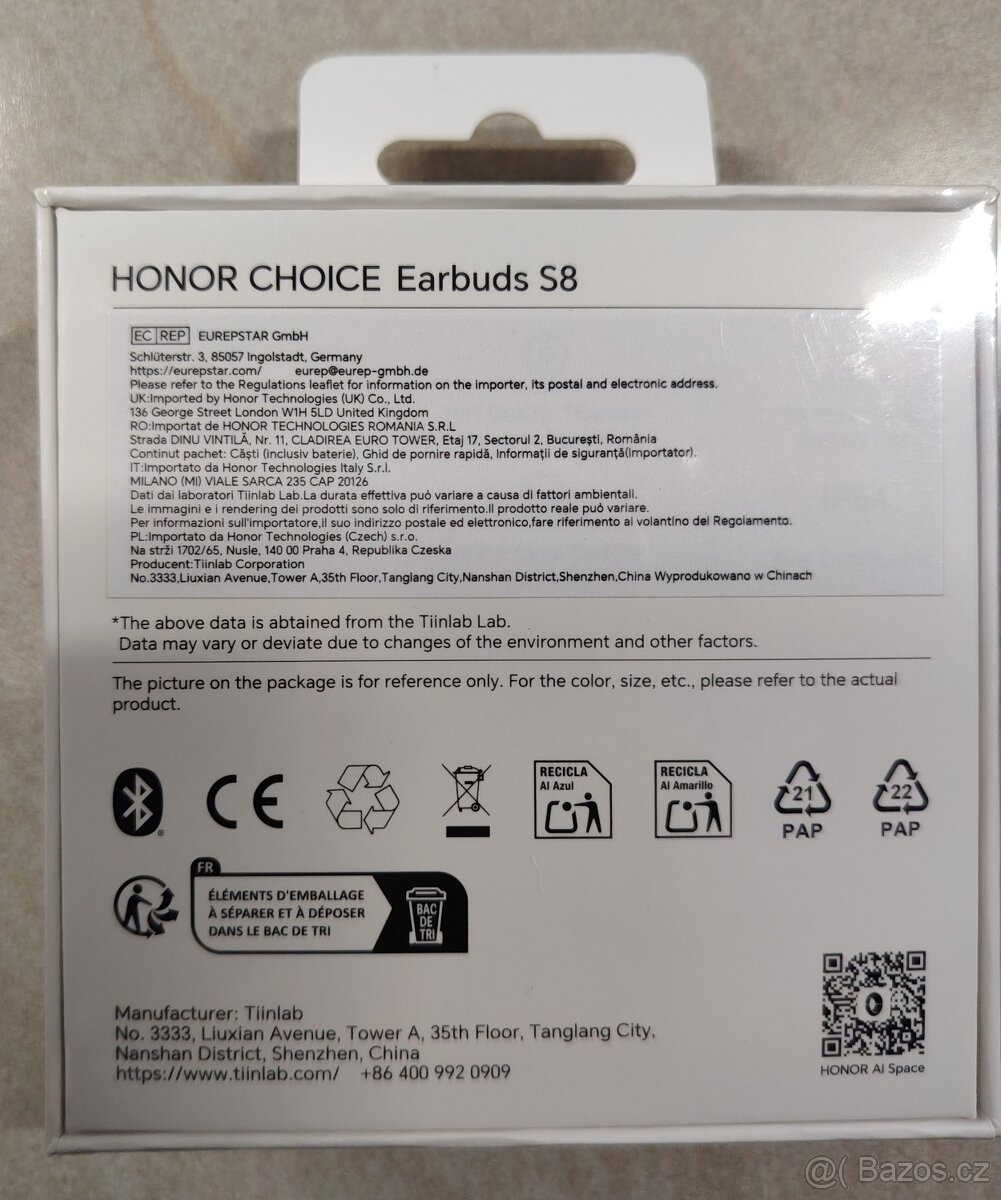 NOVÁ sluchátka Honor choice earbuds s8 - 2
