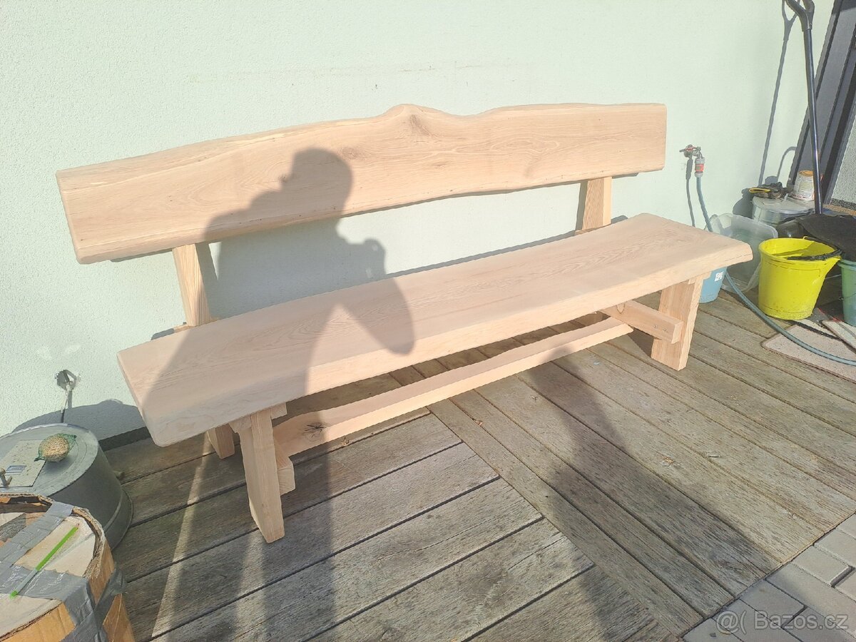 Zahradní lavice JASAN/DUB - 2