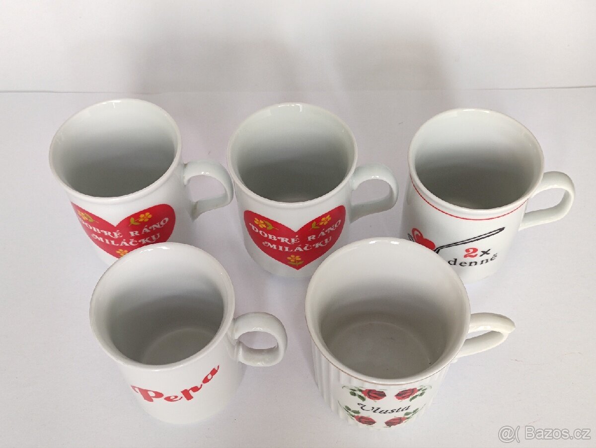 Retro hrnek se jménem a pro zamilované 120.-/ks, pošta 65.- - 2