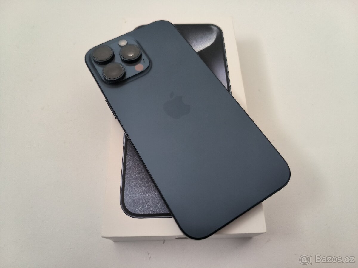 apple iphone 15 PRO 128gb Blue Titanium / Batéria 86% - 2