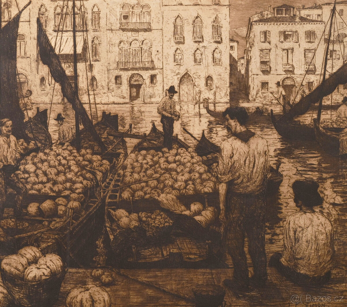 František Tavík Šimon - Trh s melouny - 2