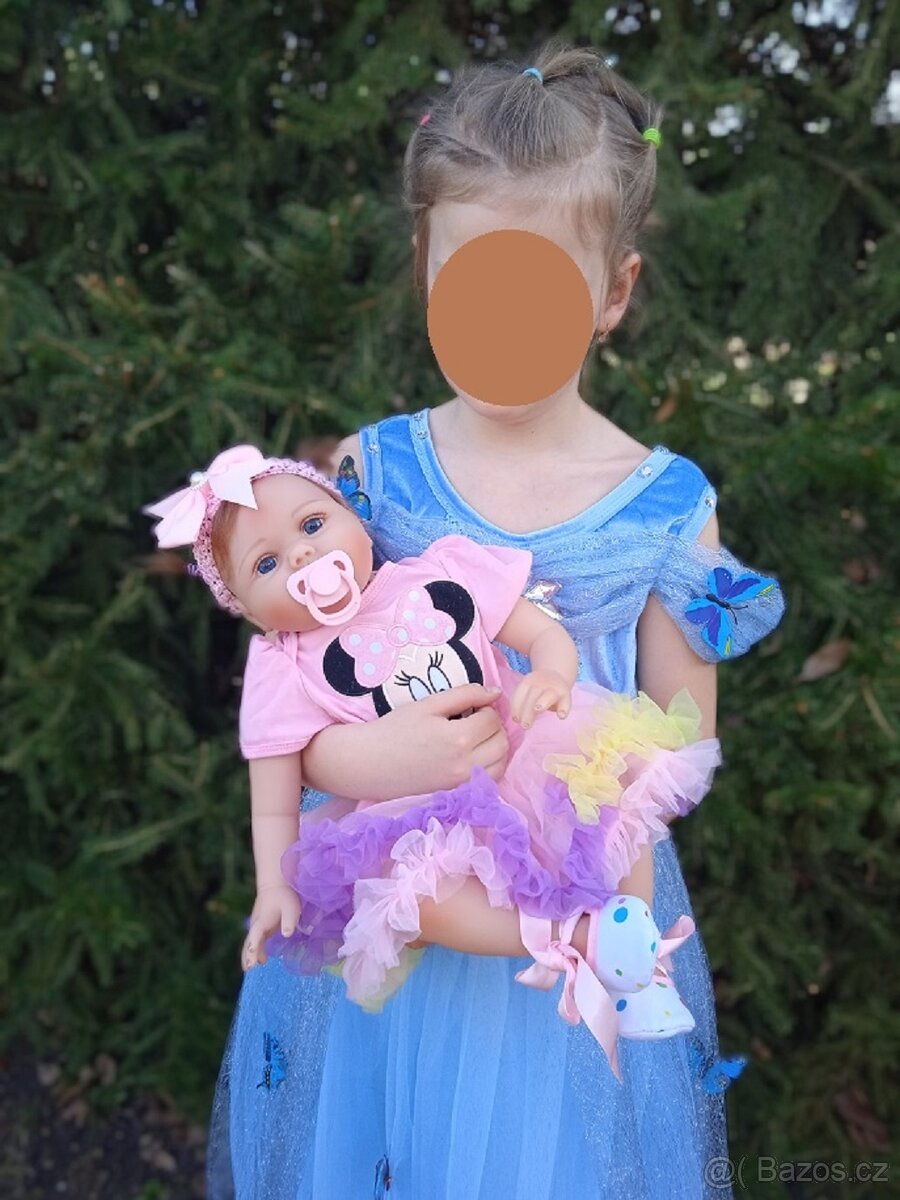 Panenka miminko reborn hračka nová s příslušenstvím - 2