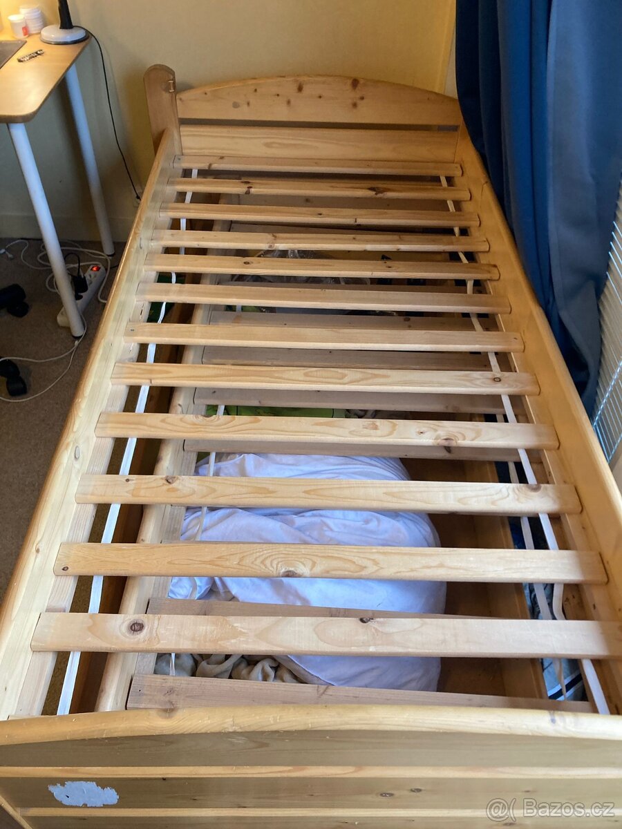 Dětská dvojpostel z masivu ZDARMA - 2