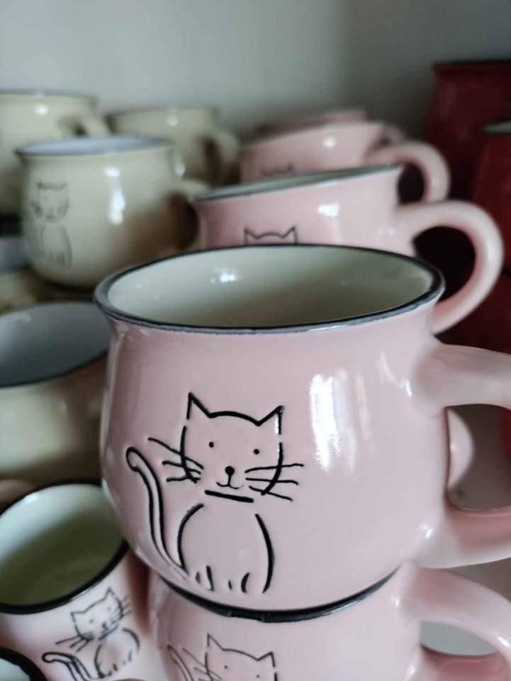 Keramické hrníčky s kočkou - 2