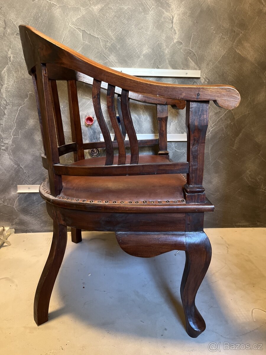 Krásné holandské starožitné křeslo - 2