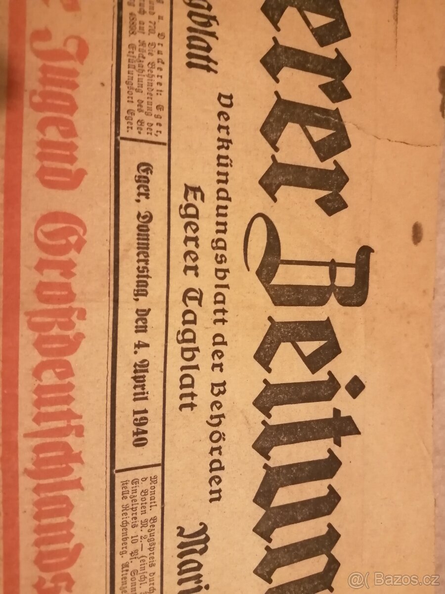 CHEBSKÉ NOVINY 1940 - 2