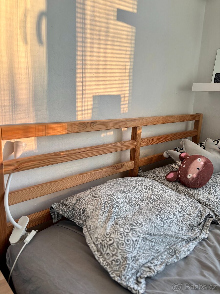 Prodám postel IKEA Tarva (140×200 cm) - 2
