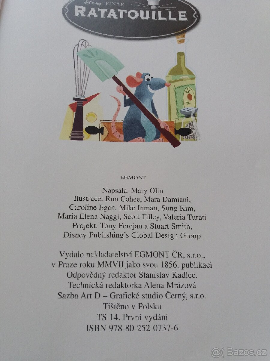 Kniha Ratatouille. - 2