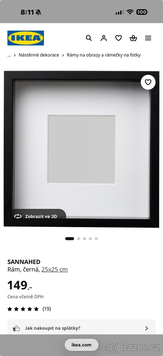 Rámečky 25x25 z IKEA - 2