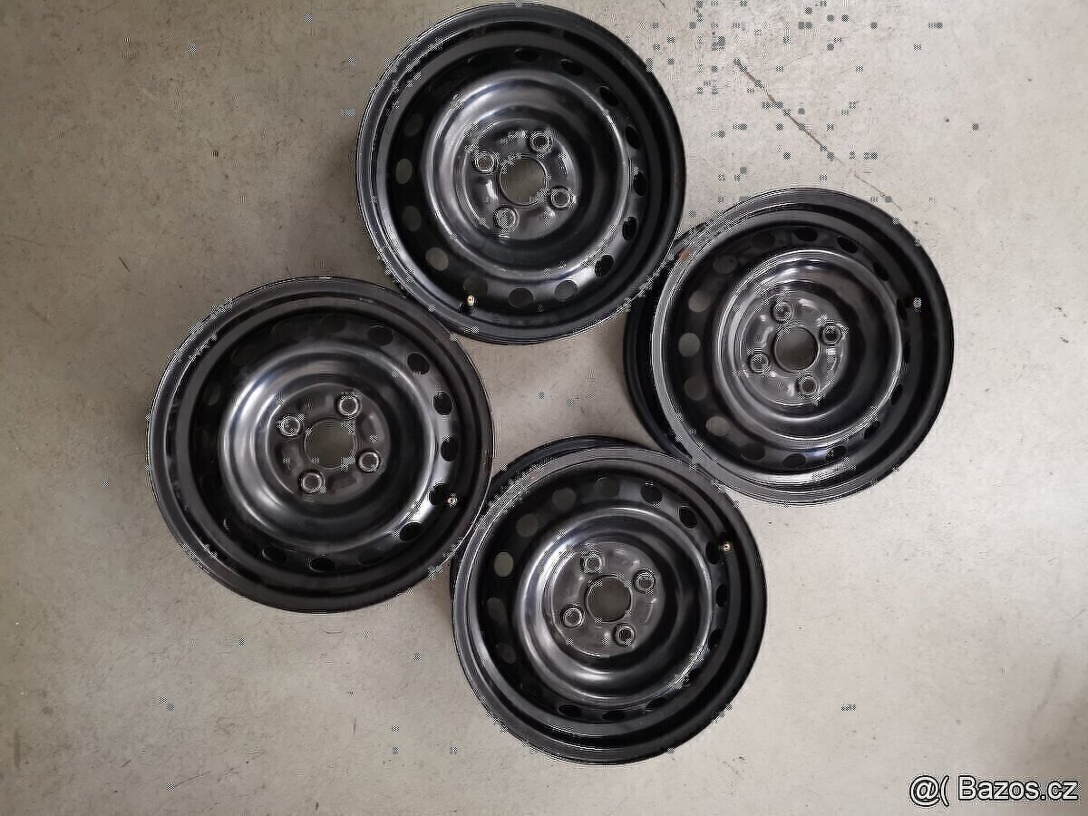 4x100 r14 plechové disky - 2