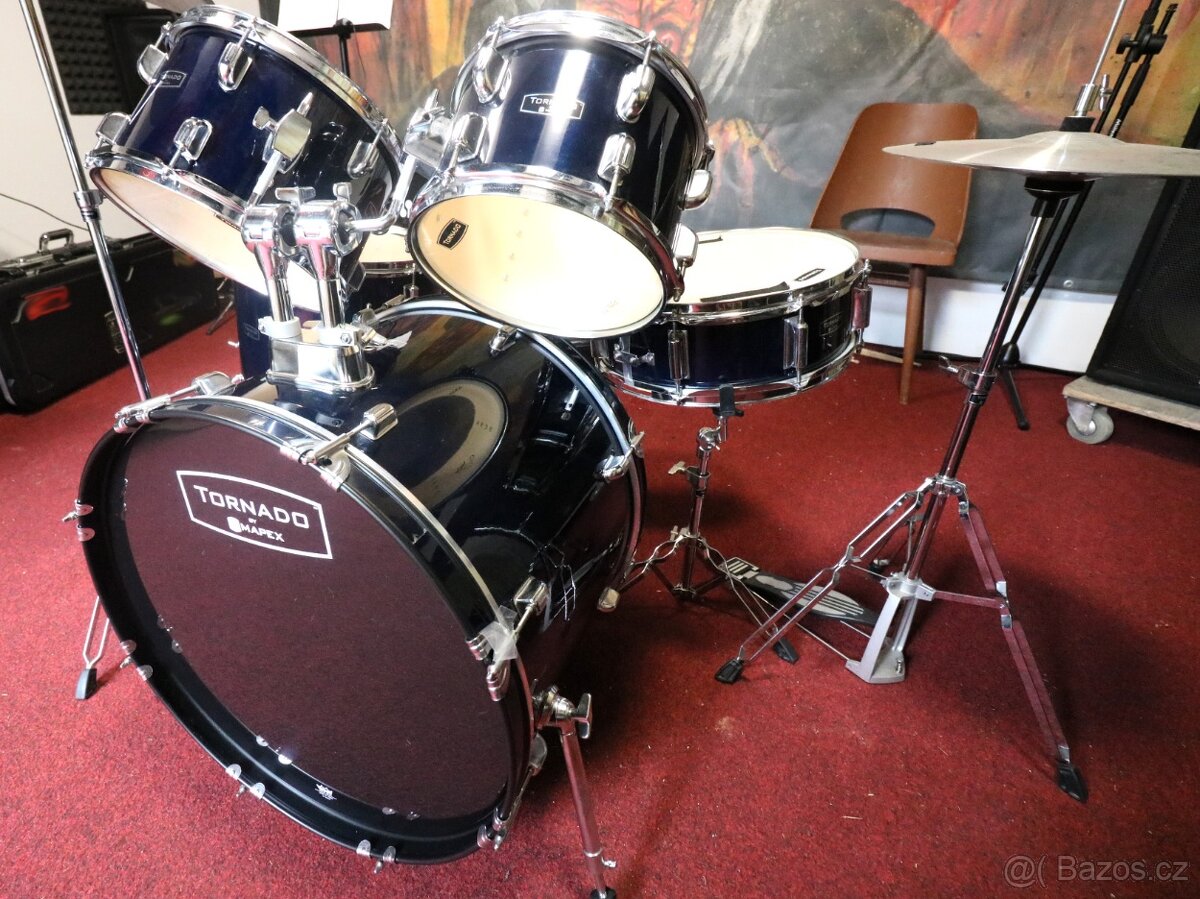 Prodám sadu bicích Mapex Tornado - Blue - 2