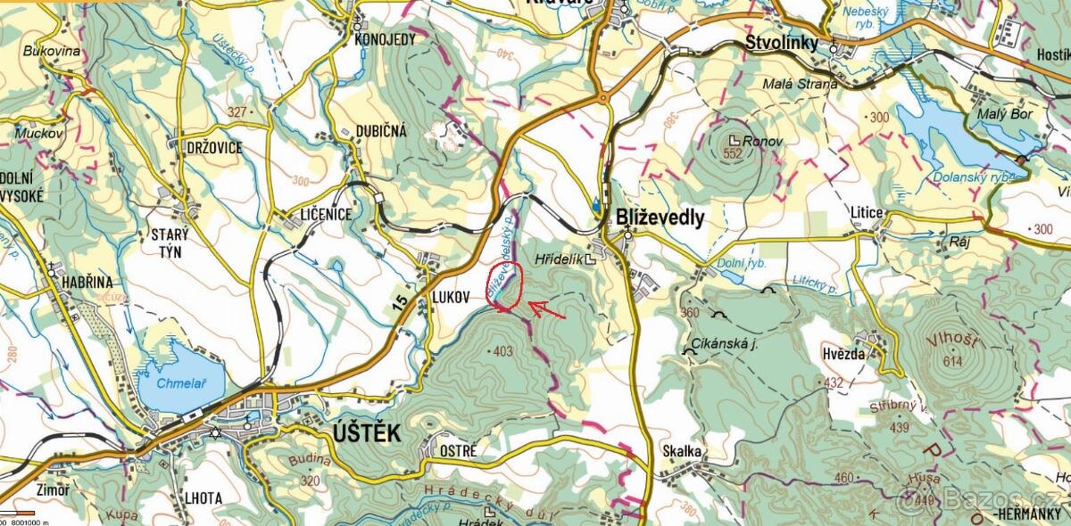 Prodáme lesní pozemky v k.ú. Blíževedly - 2