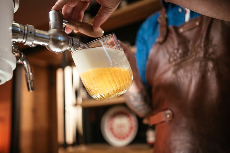 Budvar - pivni sklo, sklenice 0,5L Rony Plesl - 2