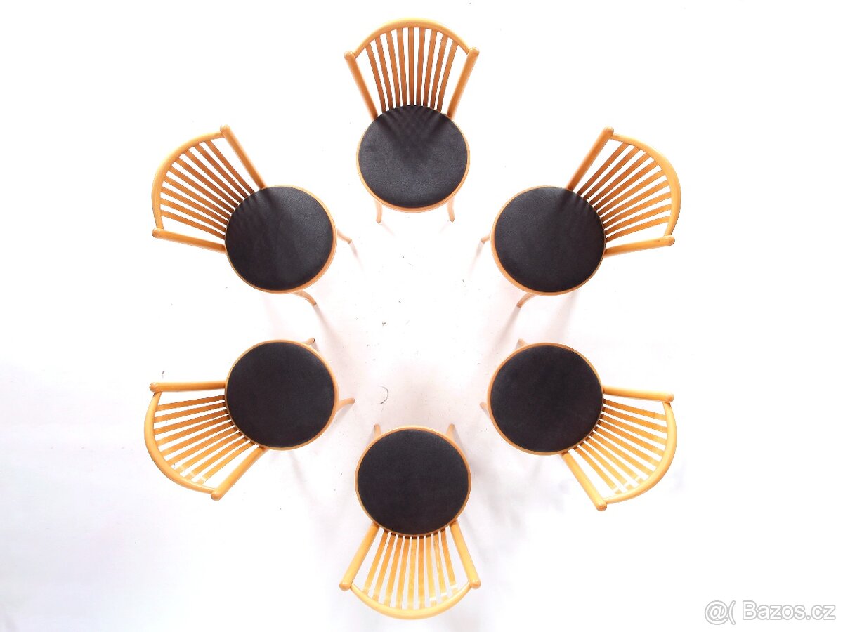 Jídelní židle TON, 6x přečalouněné židle - 2