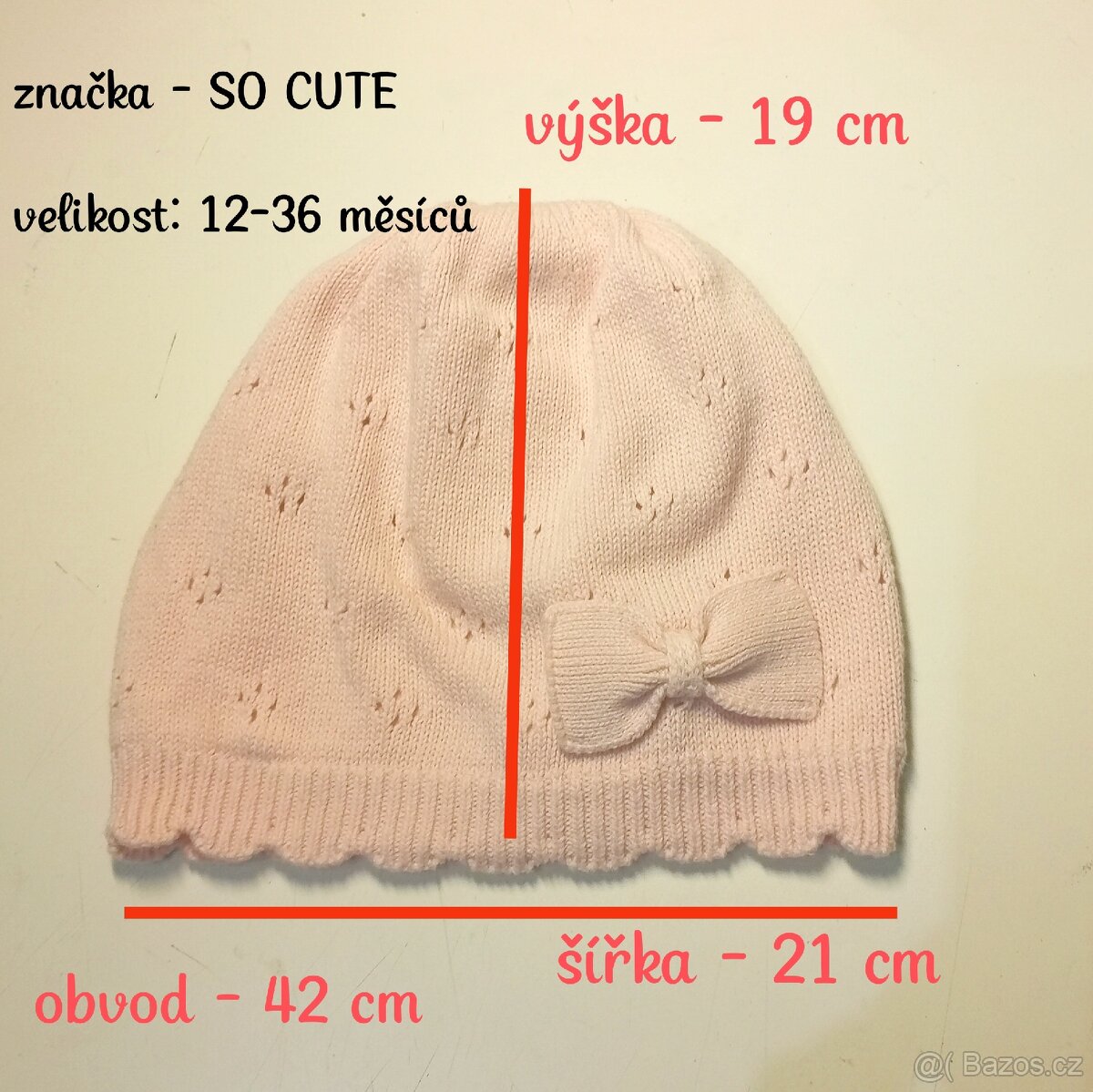 Čepice úplet s podšívkou - 2