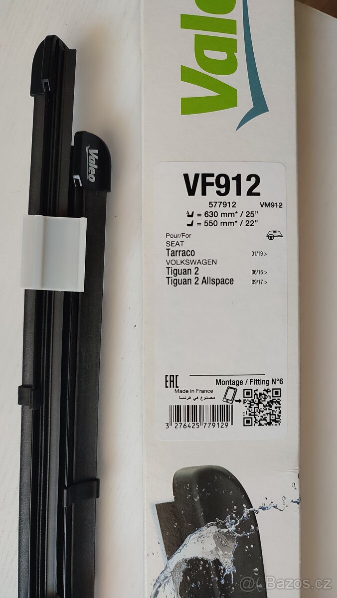 Nové nepoužite stěrač 630mm / 550mm Valeo pro Skoda/VW/SEAT - 2