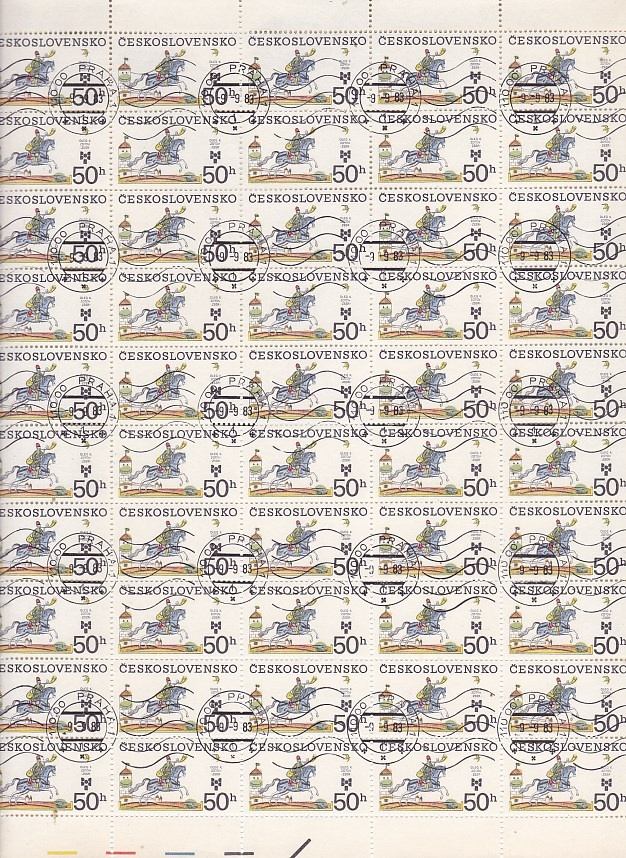 Ražené ČSSR kat.č. 2602 - tiskový list - 2