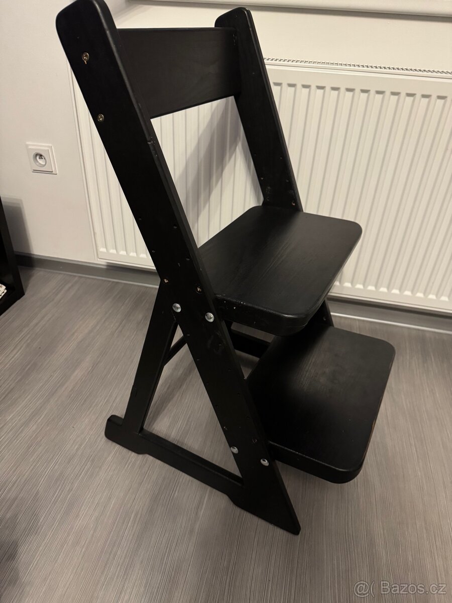 Rostoucí židle, černá - 2