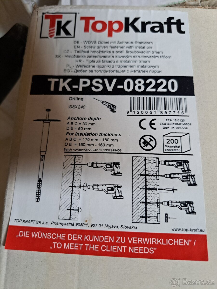 Hmoždinky 180mm/220mm/240mm/ - 2