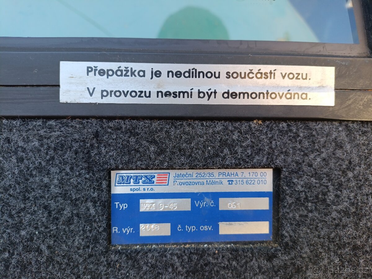 Dělící přepážka MTX VW T5, T5.5 Multivan - 2