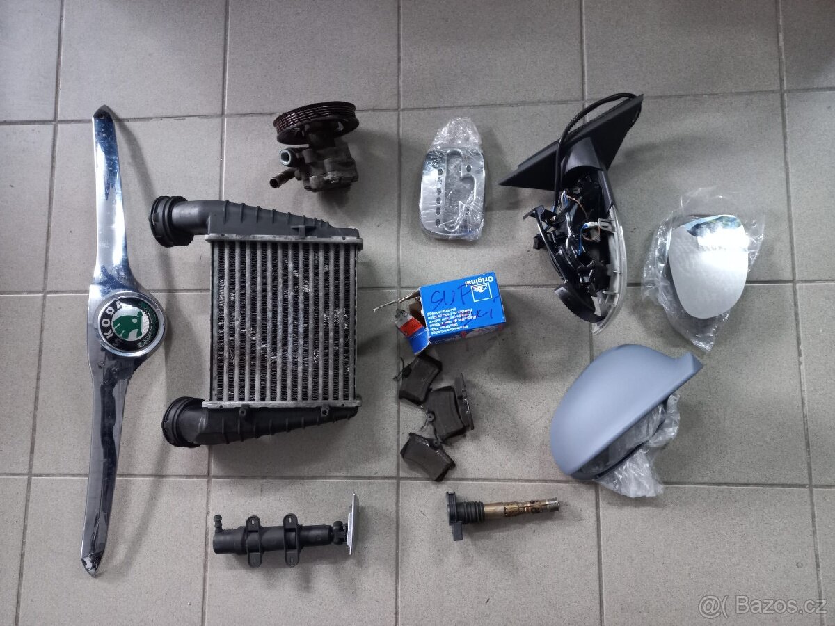 Škoda Superb1 - Díly- Zrcátko - Intercoler atd - 2