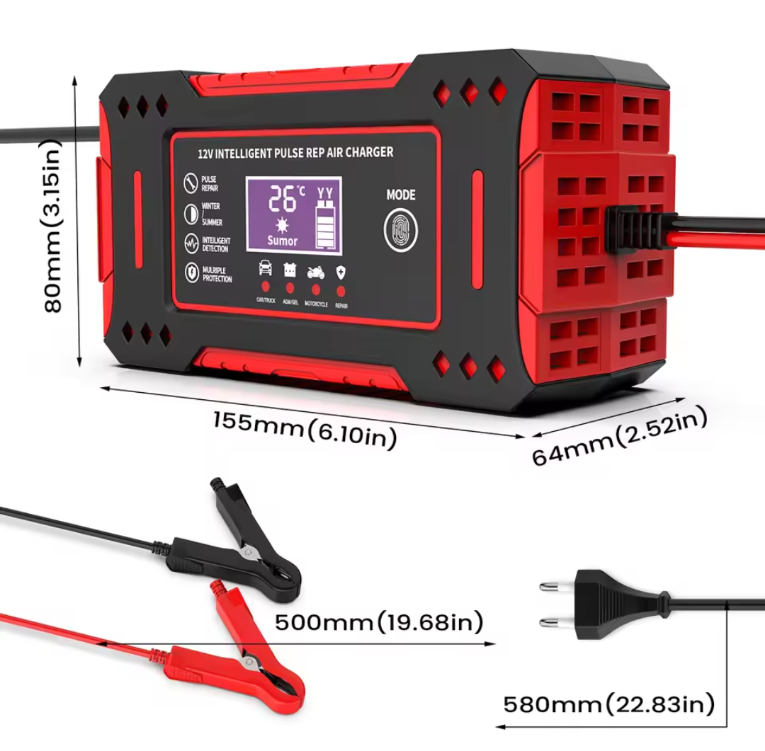 Nabíječka autobaterií 12v 6a. - 2
