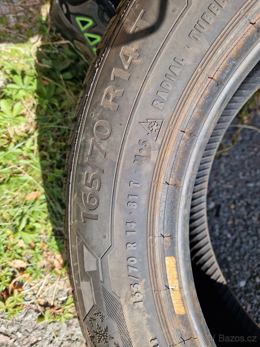 Fabia 165/70/14 vzorek 7-8mm zimní JEDEN KUS - 2