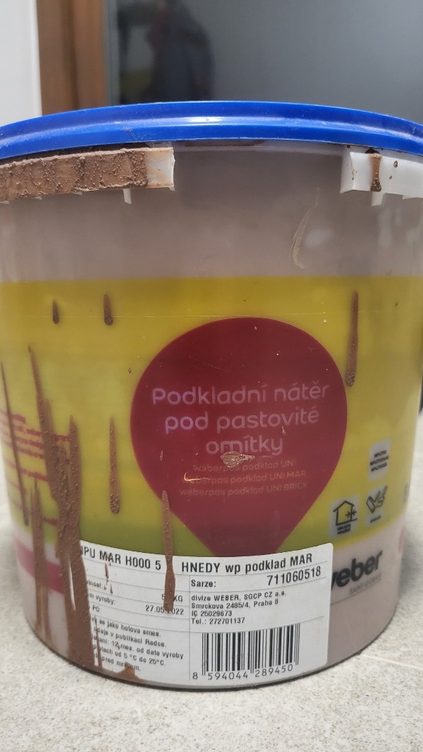 Marmolit omítka Weber - 2